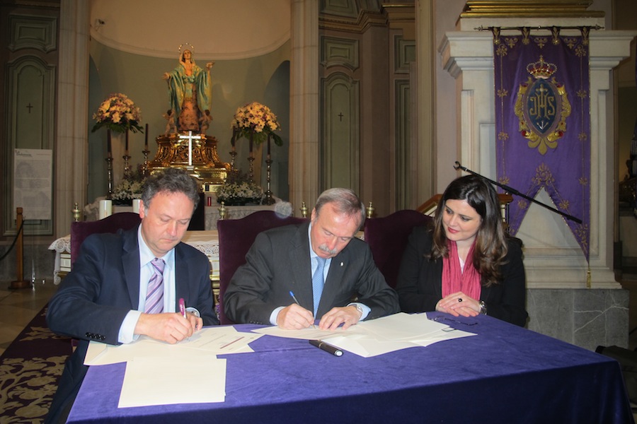 Firma del convenio de colaboración entre RENFE y el Museo Salzillo