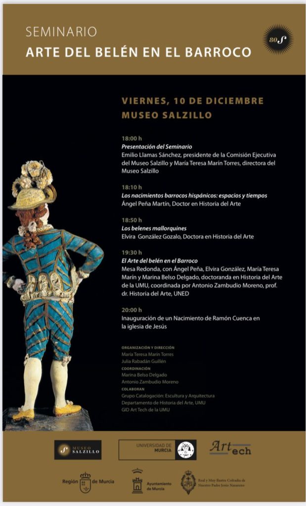 Programa del seminario “El arte del belén en el barroco”.
