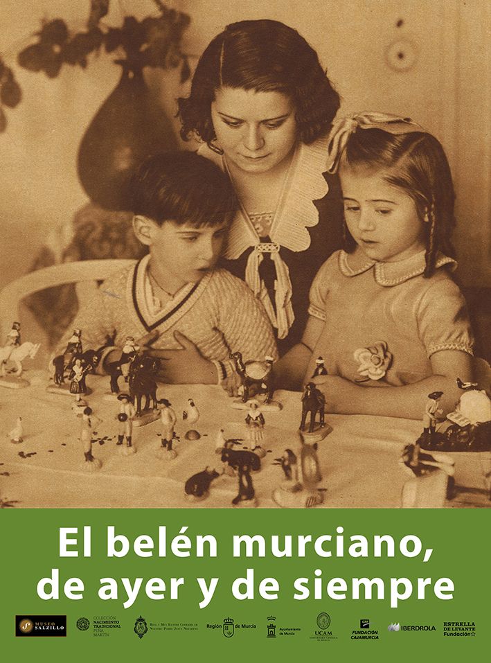 Cartel de la exposición "El belén murciano, de ayer y de siempre"