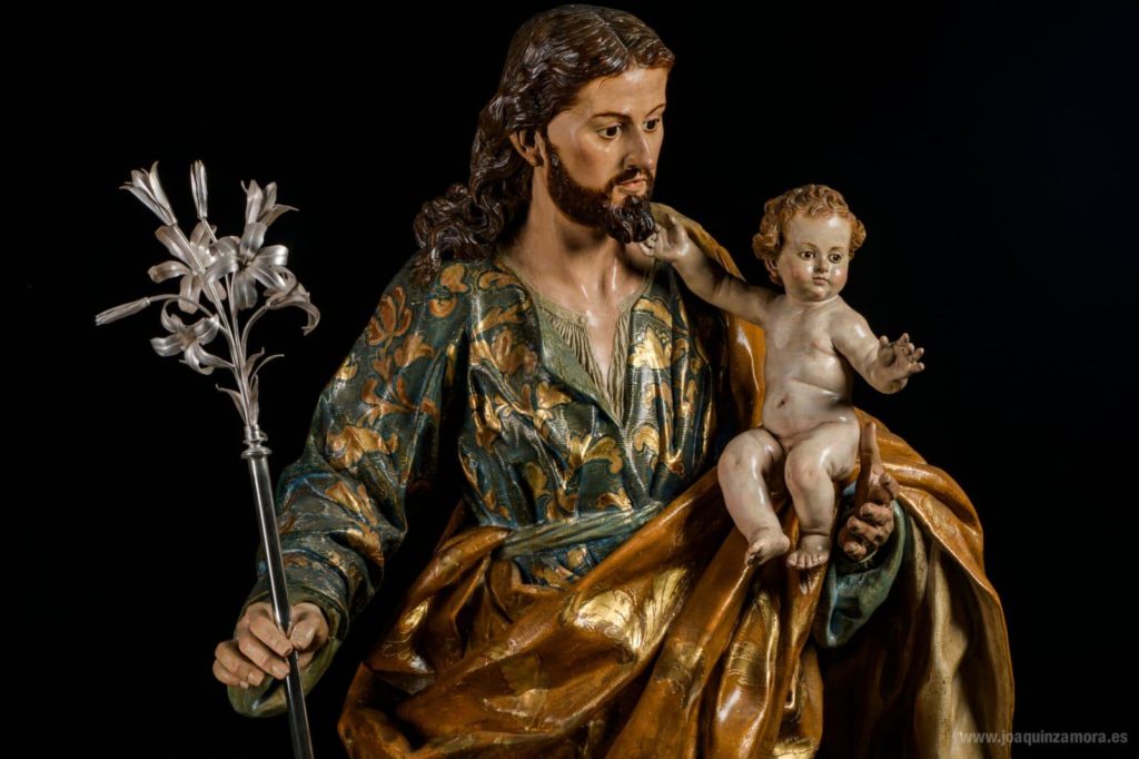 San José y el Niño, por Joaquín Zamora