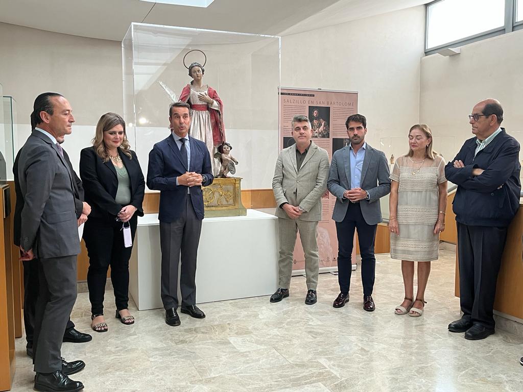 Un instante de la presentación de la Exposición en la Sala de Bocetos del Museo Salzillo